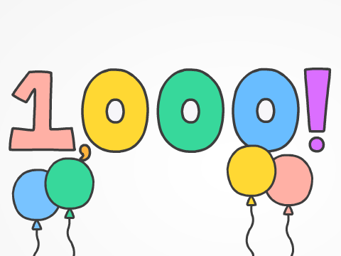 1,000! (followers)