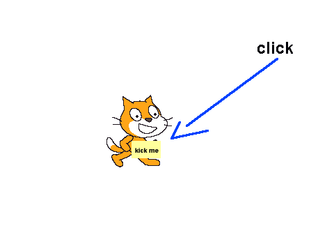 kick me, click me