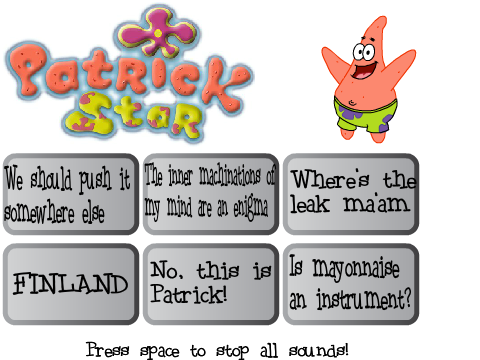 Patrick Star Soundboard