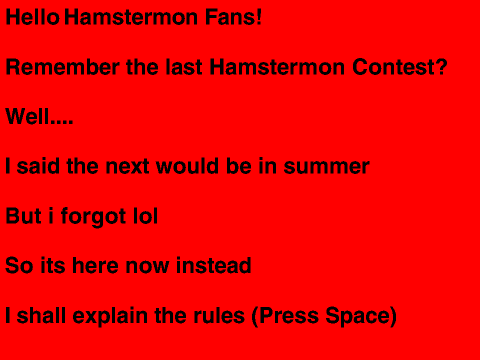 Hamstermon Creation Contest 2013 Number 2