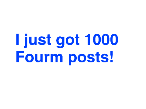 1000 fourm posts