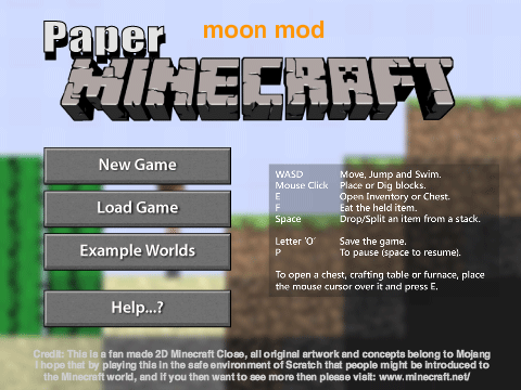 Paper Minecraft v7.0  moon mod