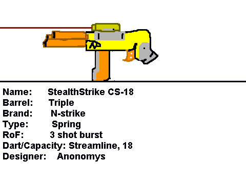 Nerf Fire Range Gun: StealthStrike