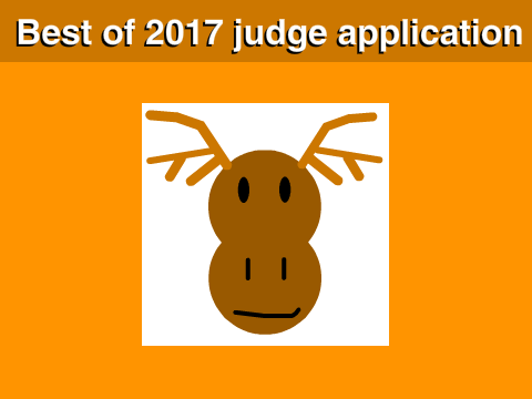 Best of 2017 Judge Application