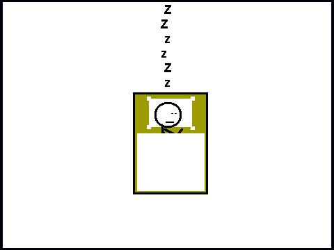 Sleeping Stick Figure
