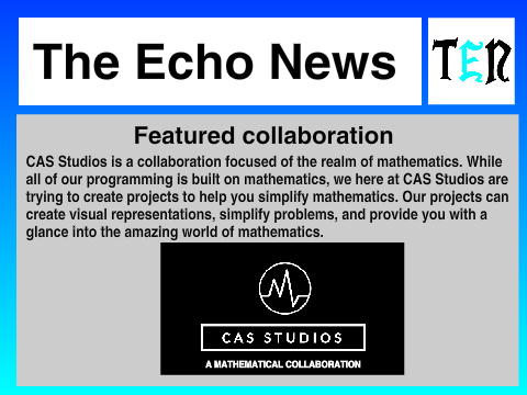 The Echo News - Issue #1