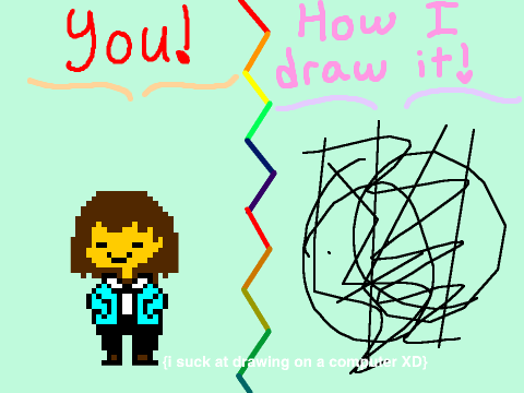 How I draw your OC! (Undershift Frisk)  {remix}