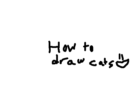 How to draw cats