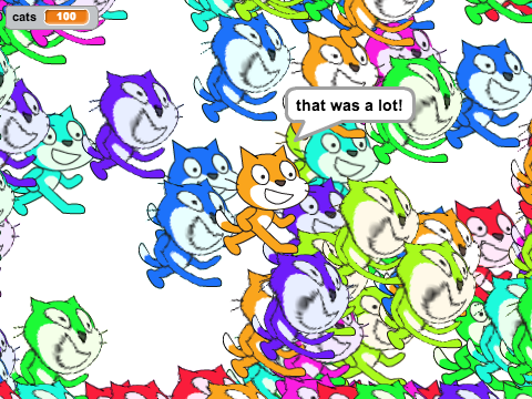 4 million (slightly distorted) cats!
