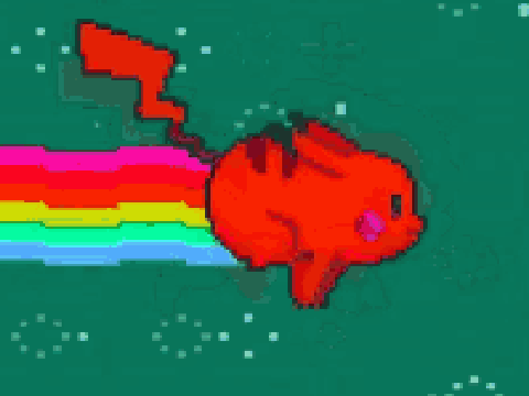 rainbow pikachu remix
