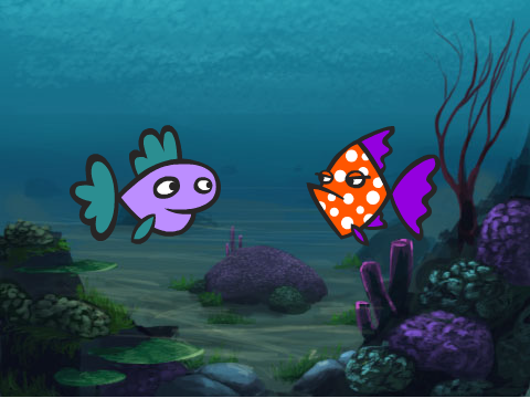 Poissons avec animations