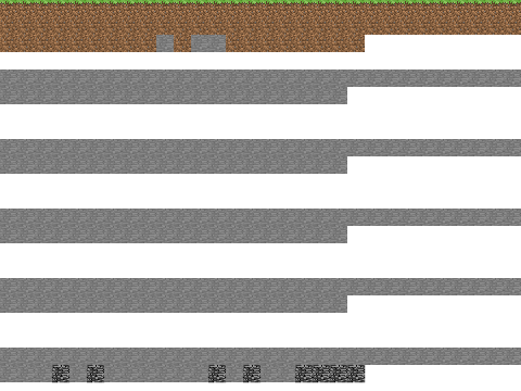 Minecraft Underground 2D Landscape Generator 