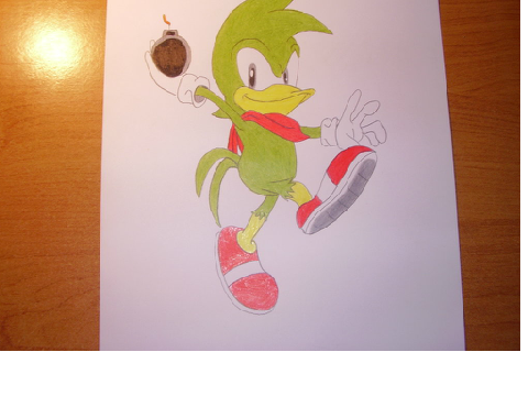 my drawing of bean the dynamite