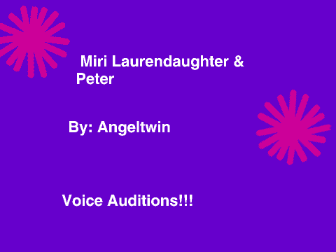 Auditions for Princess Academy