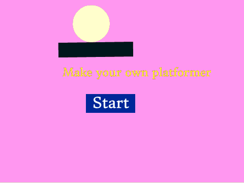 Make your own platformer