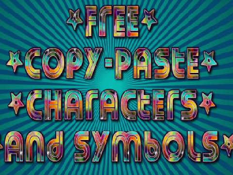 Free Copy-Paste Characters and Symbols