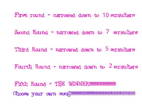 Reopened Singing Competition! *open
