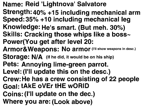 Pirate Island RPG Bio Thingamajig