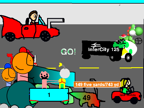 Add yourself racing trough Mario Highway Race remix