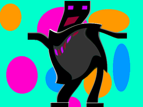 robot loves dancing!