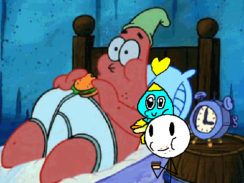 Add yourself eating a patty with Patrick and Chao remix