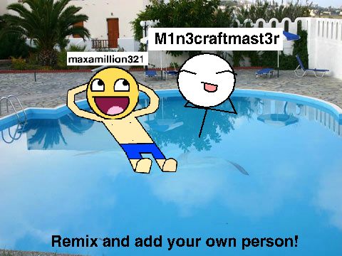 Add yourself at a pool party! remix