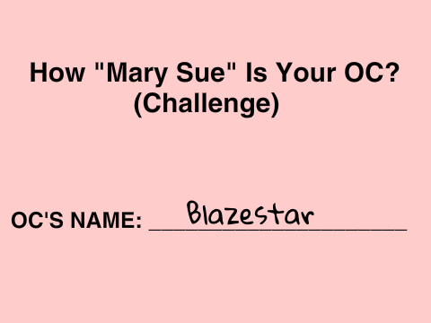 How "Mary-Sue" is Your OC? remix