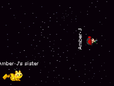 Add yourself running around randomly in space!