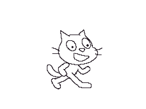 Coloring Contest of a Scratch Cat