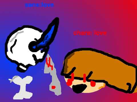 sans vs chara (shade and animate)