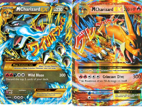 mega charizard x Vs. mega charizard y