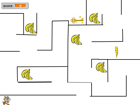 scratch maze