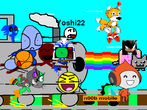 Add yourself holding onto an out of control train :O