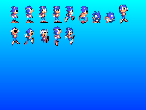 Sonic 1 Game Gear Sprites