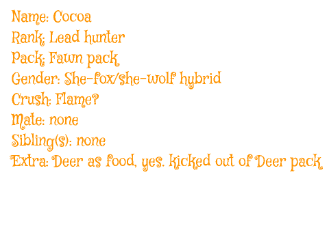 Cocoa (LATE!)