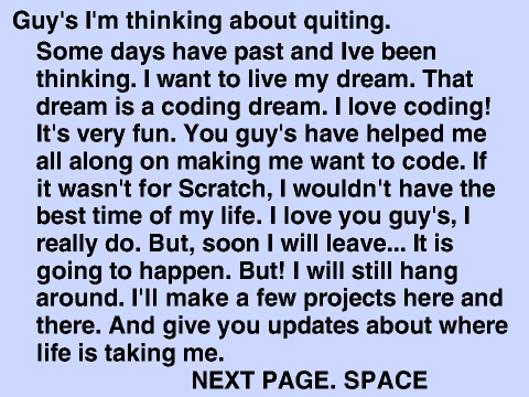 I'm sorry I haven't been making projects.