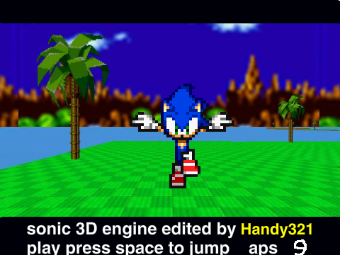 Sonic 3D engine remix backwards