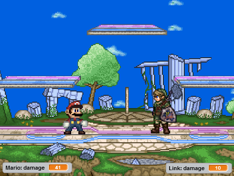 Super Smash Bros. Test v0.5.5 - makingagame #16 ( i guess XD ))