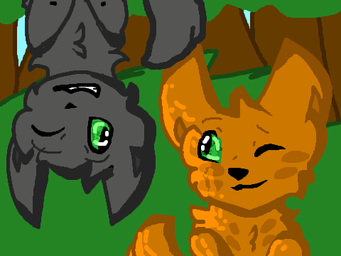 rainbow veins Cc Firepaw & Graypaw