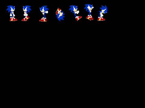 animated sonic sprites