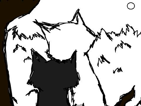 Moonshadow and Nightshade Sketch