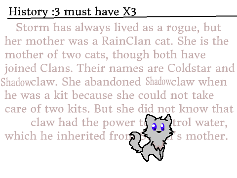 Change Of The Clans Storm :3