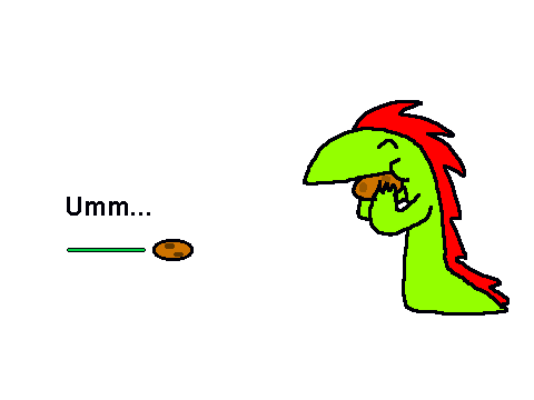 add yourself eating a potato