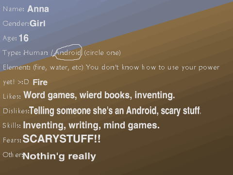 RAIN RPG For Anna!