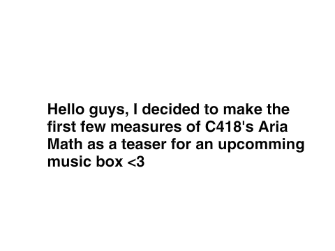 Minecraft - Aria Math Teaser 