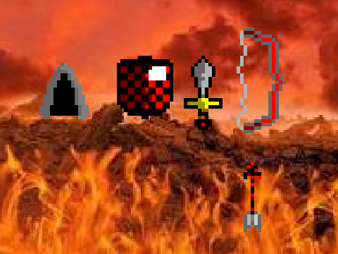pixel art weapons