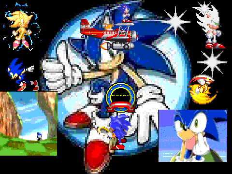 Sonic the hedgehog sprites