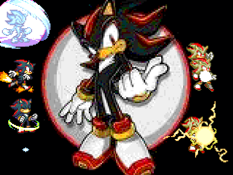 Shadow the hedgehog sprites