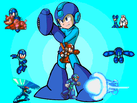 megaman sprites