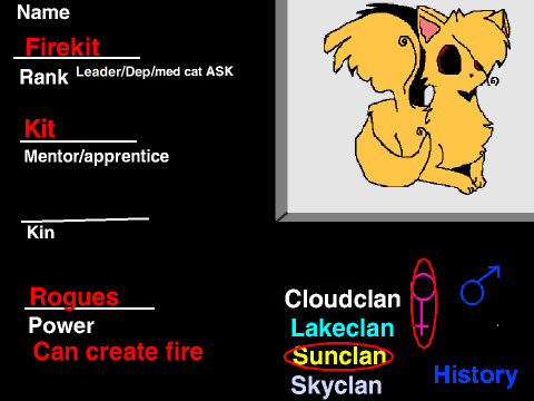 warriors of the Ice mountains~Firekit